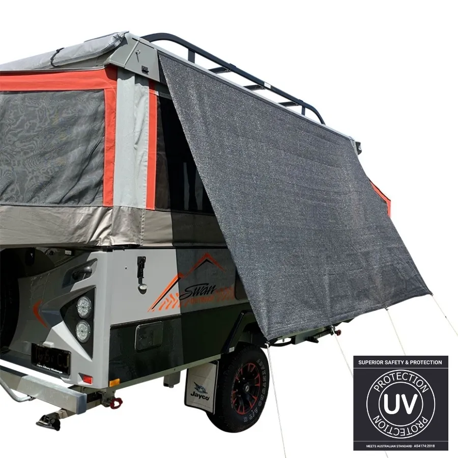 2.1m XD Camper Kitchen Privacy Screen (Black)