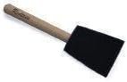 Redtree Industries 000075 Foam Paint Brush – 3in High-Density Foam Touch-Up Brush with Pointed Edge and Wood Handle - Image 2