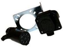 Pollak 12701U 9-Way Connector Bracket – Steel Mounting Bracket for Heavy-Duty Trailer Electrical Connectors
