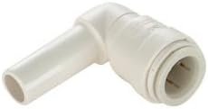 AQUALOCK 1351808 Stackable Elbow – 3/8in CTS Push-Fit Elbow Connector for Compact Water Line Routing