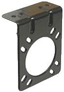Pollak 12711U Black Connector Bracket – Universal Trailer Connector Mounting Bracket for Tow Vehicle Applications