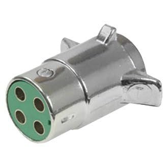 Pollak 11409 4-Way Connector Plug – Flat Trailer Wiring Plug for Lighting Circuits