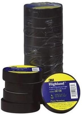 3M Temflex Vinyl Electrical Tape 92618 – Black Insulating Tape for Electrical Bundling and Wire Protection