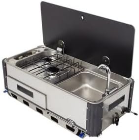 Suburban 3250AST Slide-Out Outdoor Kitchen – Stainless Steel RV Outdoor Cooking Center with Integrated Storage and LP Gas Cooking - Image 2
