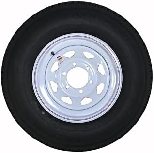 Americana 34900 ST235/80R16 Radial Trailer Tire and Spoke Wheel – Load Range E with 8-Lug White Steel Rim - Image 4