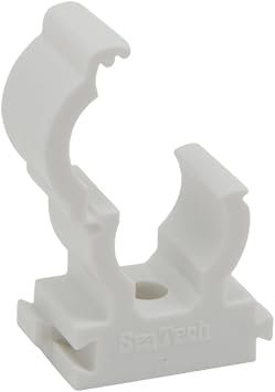 AquaLock 012370-1557 Pipe Clip – 15mm / 1/2in CTS Polysulfone Pipe Support Clips 2-Pack