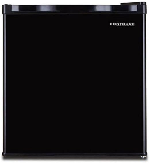 Contoure RV170BK 1.7 Cu Ft Mini Beverage Cooler – Black Glass Door Refrigerator for RVs, Offices and Entertainment Areas