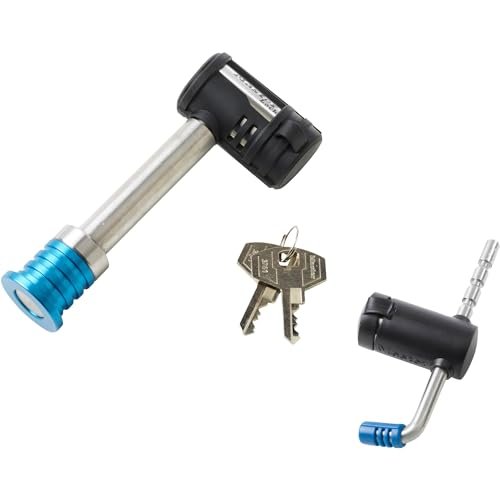 Master Lock 1481DAT Stainless Steel Trailer Security Set – Receiver Lock and Universal Coupler Lock for 1-7/8in to 2-5/16in Couplers - Image 3