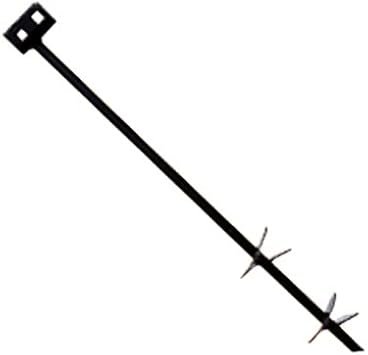 Tie Down 59095 Mobile Home Anchor – 30in Iron Root Earth Anchor with Twin 4in Helix and 550 lb Soil Class Rating