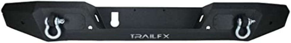 TrailFX JL013T Rear Bumper – Textured Black Steel Off-Road Bumper – Fits Jeep Gladiator JT with Recovery Points - Image 2