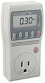 P3 International P4460 Kill A Watt EZ Energy Monitor – 15A Power Usage Meter, LCD Display, Cost Forecasting Functions
