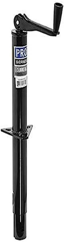 Pro Series A-Frame Trailer Jack – Topwind Handle, Bolt-On Mount, Black Finish