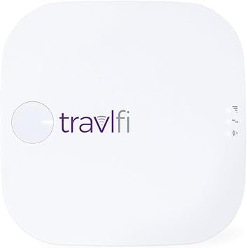 TravlFi 700-010 Journey1 4G LTE Wi-Fi Hotspot – eSIM Multi-Network Connectivity, 150 Mbps Speeds, Connects Up to 5 Devices