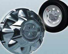Dicor TAC655C Trailer Axle Center Hub Cover – Fits 6-Lug 5.5in Bolt Pattern Wheels with Chrome Finish Bulk Pack - Image 2