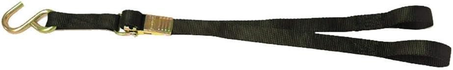 IMMI BoatBuckle F12811 Kwik-Lok Bow Tie-Down – 1in x 3ft Strap with Loop End for Trailered Boats