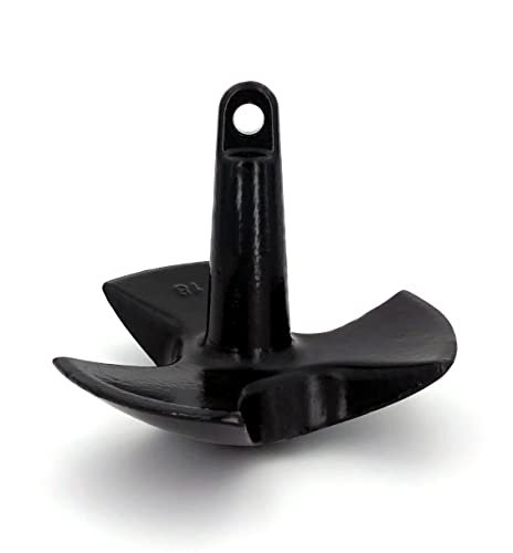 Greenfield 530EUPC River Anchor – 30 lb Black Vinyl-Coated Cast Iron River Anchor for Boats up to 30ft - Image 3