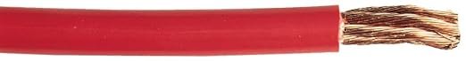 East Penn 4608 Primary Wire – 4 Gauge Red Automotive Cable, 100 ft Spool for Battery and Power Wiring
