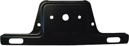 Optronics LP20SB License Plate Bracket – Black Steel Mounting Bracket for Trailer and Utility Vehicle License Plates