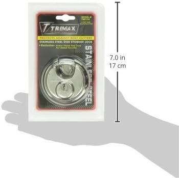 Trimax TRP170 Round Padlock – 70mm Stainless Steel Disc Padlock for Trailers, Gates and Storage Security - Image 5