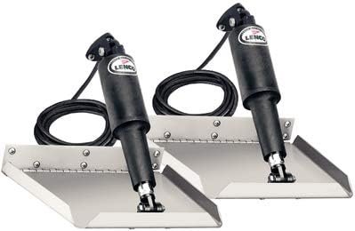 Lenco 15015101 Edge Mount Trim Tab Kit – 12 x 9 in Stainless Steel Blades, 12V Electric Actuators for Boats up to 25 ft - Image 2
