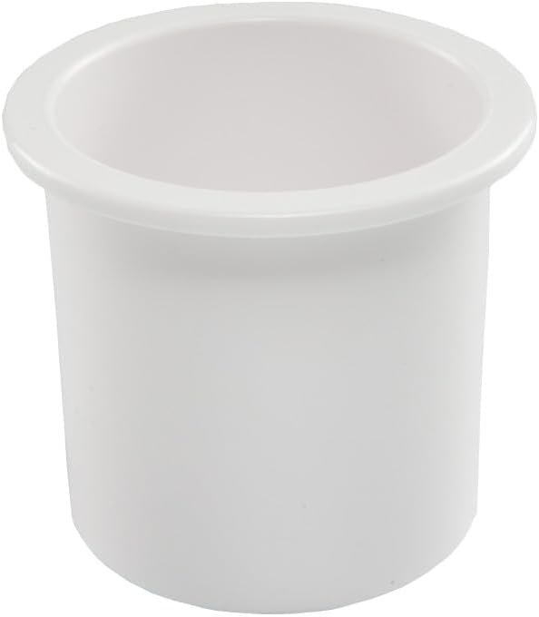 Whitecap 3511WD White Nylon Cup Holder – 4in Flush-Mount Beverage Holder for Marine Applications