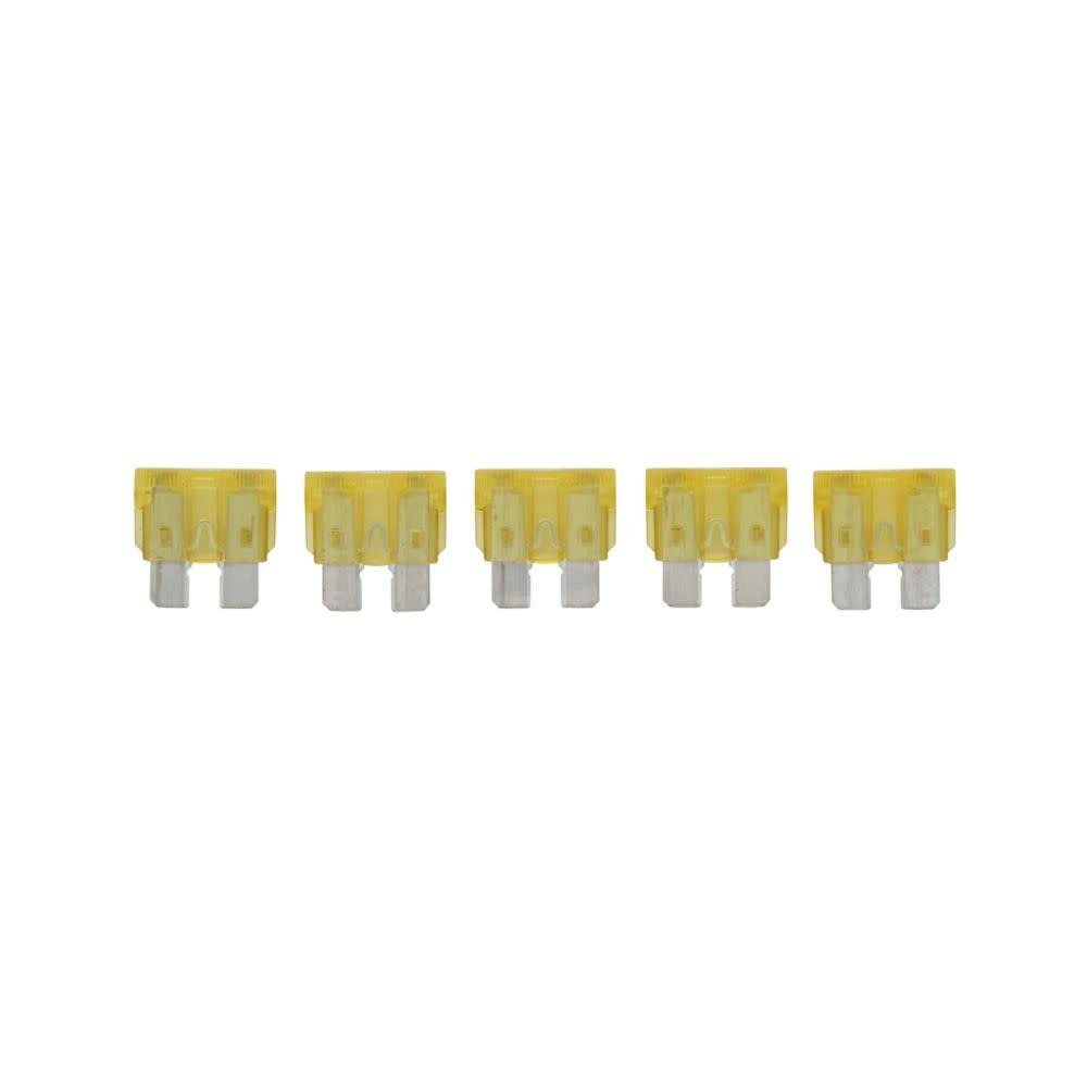 Bussmann BPATC20RP 20 Amp ATC Blade Fuse 5-Pack – Automotive Standard Plug-In Fuse Set