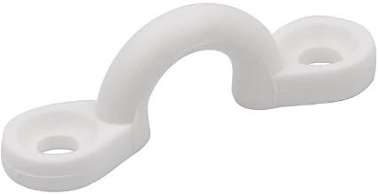 Whitecap 3407WP Pad Eye Kit – White Marine Tie-Down Eyes 4-Pack for Boat Rigging and Utility Applications