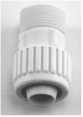Elkhart Supply Flair-It 16872 Male Adapter – 3/4in PEX x 3/4in MPT BSP, Polyoxymethylene Construction, Tool-Free Install