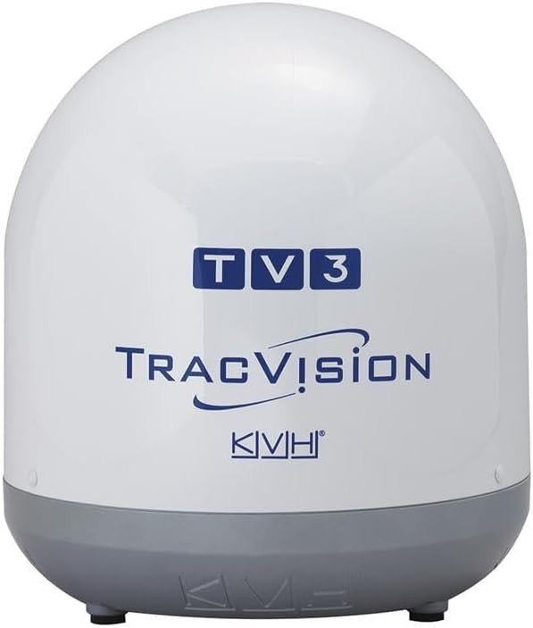 KVH Industries 10370 TracVision TV3 Empty Dome and Baseplate – OEM Marine Antenna Replacement Housing