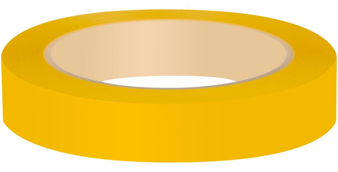 Shurtape FLS 325 Yellow Fine Line Tape – 18mm x 36yd Flexible Masking Tape for Automotive and Marine Finishing