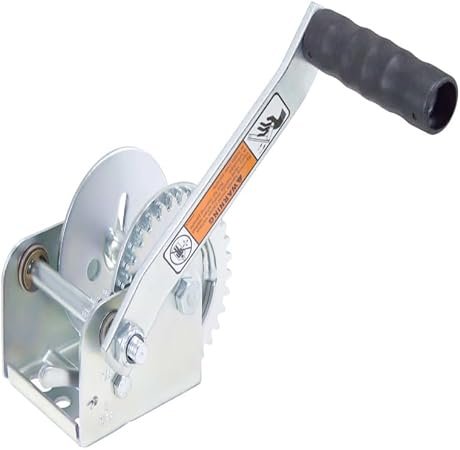 Dutton-Lainson 14125 Plated Trailer Winch – 600 lb Capacity, Manual Crank Design, Zinc-Plated Steel - Image 3
