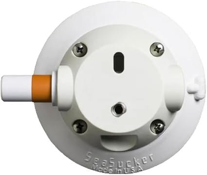 SeaSucker VM1007W 4.5in Vacuum Mount with Low-Profile Housing – White Portable Suction Mount