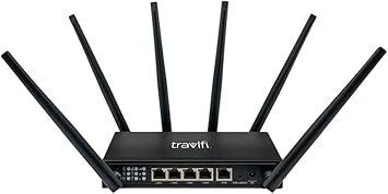 TravlFi 700011 Journey XTR Router – Dual-Band Wi-Fi Router with 4G LTE Connectivity for RV and Mobile Internet