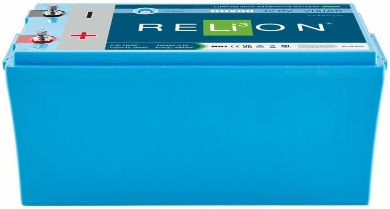 RELiON RB200 Lithium Battery – 12.8V 200Ah LiFePO4 Deep Cycle Battery for Marine, RV and Renewable Energy Systems - Image 2