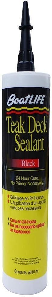 Life Industries 1252 Teak Deck Sealant – 10.6 fl oz Cartridge for Marine Teak Deck Seams and Repairs