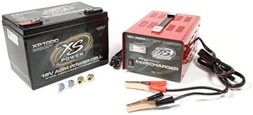 XS Power XP1000CK2 16V AGM Racing Battery and IntelliCharger Kit – Group 34 Design, 2400 Max Amps, 605 CCA - Image 2