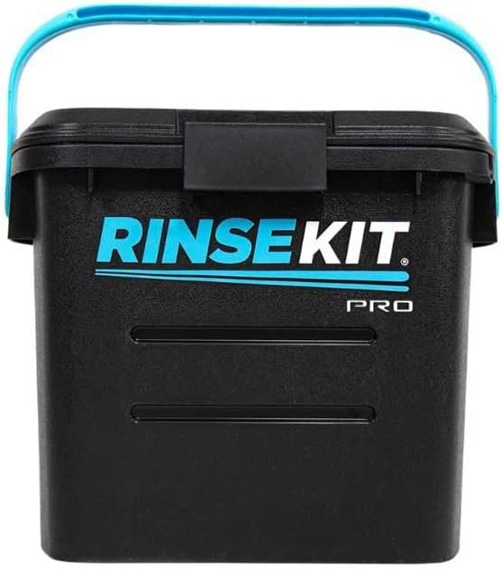 RinseKit PRO Portable Shower – 3.5 Gallon Water Tank with Battery-Powered Pump and Hose for Camping & Beach Rinse Use - Image 4