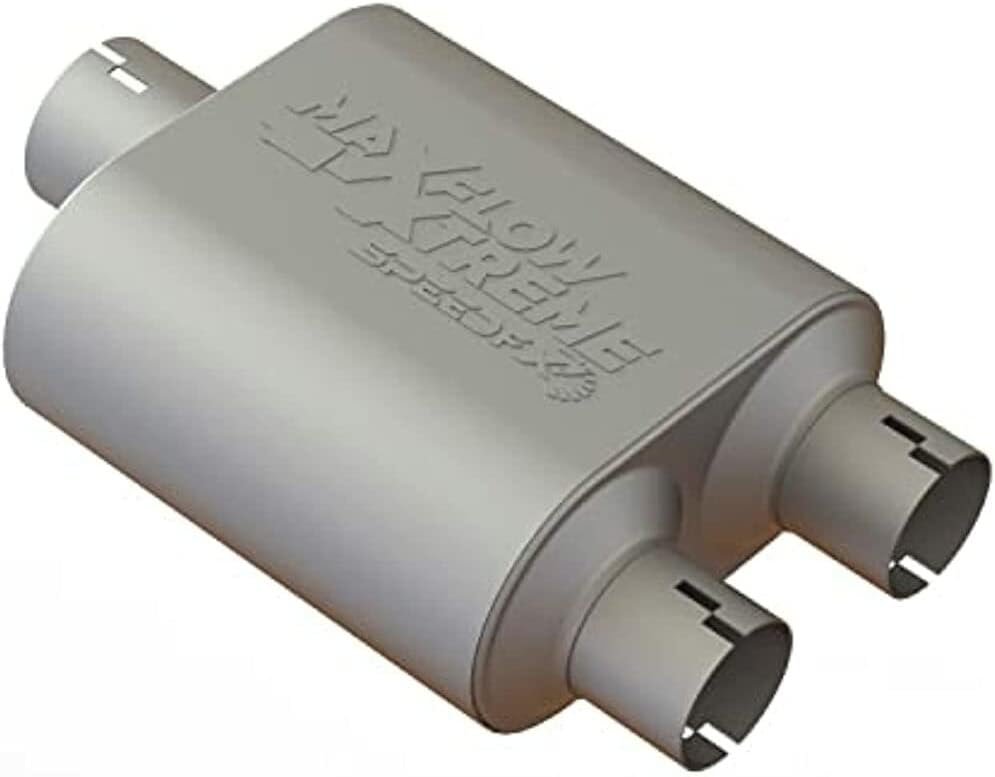 SpeedFX 50301M2 Performance Muffler – 3 in Center/Dual Inlet, Dual 2.5 in Outlet, 5 in Offset Configuration - Image 6