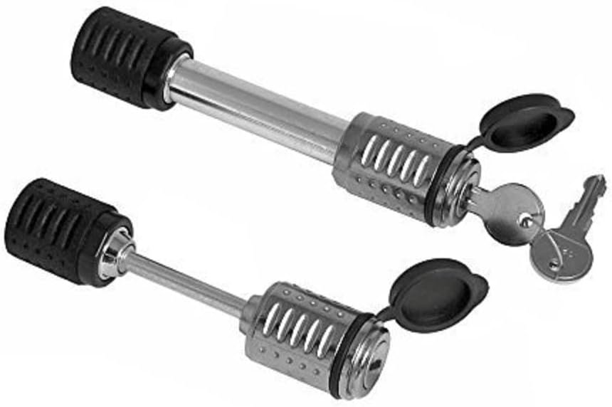 C.T. Johnson RHC33 Hitch Coupler Lock Set – Keyed Trailer and Receiver Security Kit for 2in Couplers