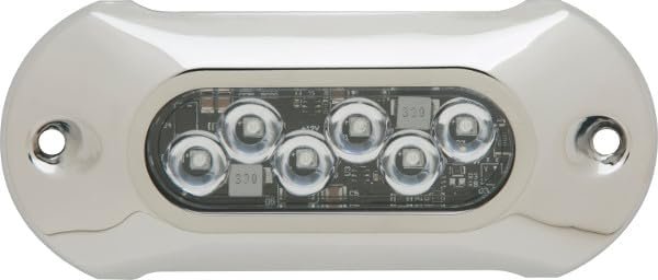 Attwood 66UW06B7 Blue Underwater LED Light – 6 LED Marine Transom Light for 12V and 24V Systems - Image 2
