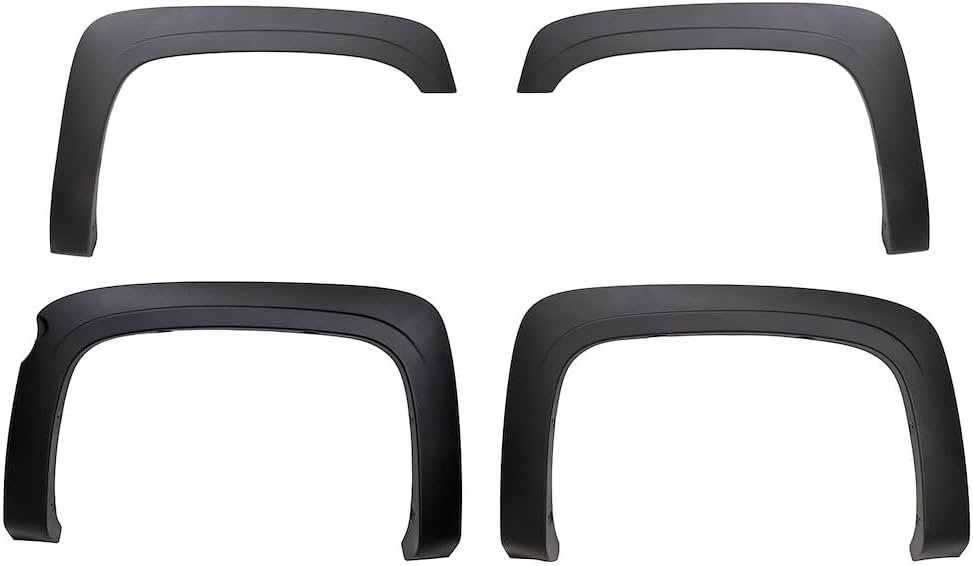 TrailFX TFC3003OE OE Style Fender Flares – Smooth Paintable Black Finish – Polypropylene Set of 4 with Extended Tire Coverage - Image 3