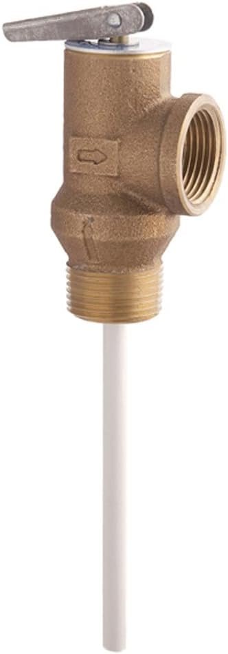 AquaLock 0556000 LF100XL Relief Valve – 3/4in MNPT x FNPT Lead-Free Brass Body with 150 PSI and 210F Rating