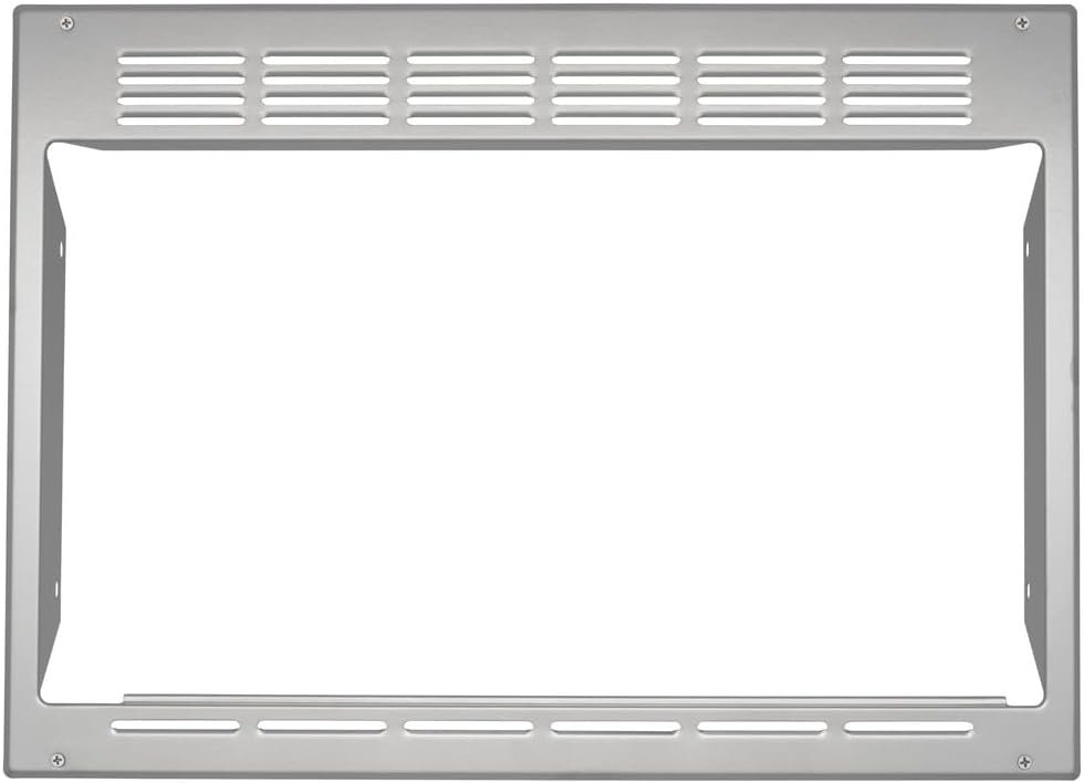 GE JX1095STSS Microwave Built-In Trim Kit – Stainless Steel Finish for 0.9 Cu. Ft. Microwave Installation