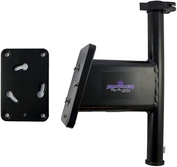 CMP Group KPSQ50B Quick Release Transom Mount Brackets – Black Finish Pair for Shallow Water Anchor Systems