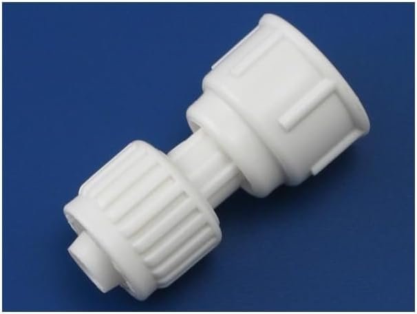 Elkhart Supply Flair-It 16865 Ballcock Swivel Adapter – 1/2in PEX x 3/4in BCT, White Plastic