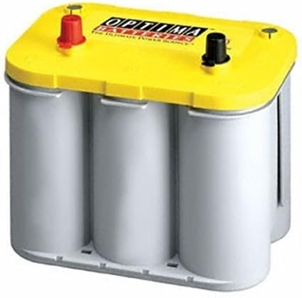 Optima YellowTop D34 8012021 AGM Battery – 750 CCA Dual-Purpose Deep Cycle Design with 55Ah Capacity and SAE Terminals