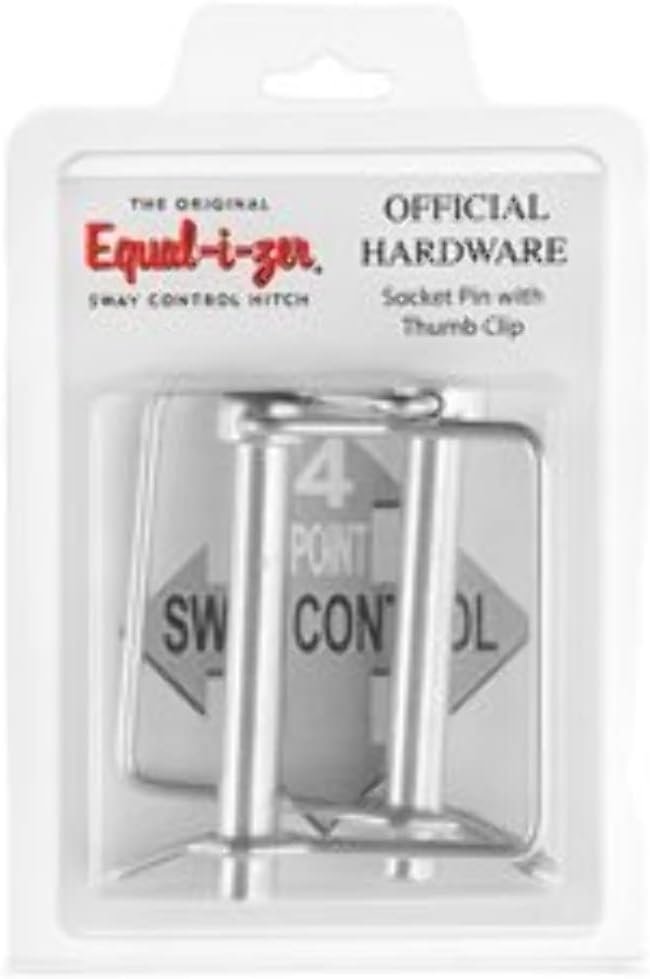 Equal-i-zer 95019415 Socket Pins with Thumb Clips – Replacement Hitch Hardware Set with 2 Pins for Equal-i-zer Sway Control Hitches