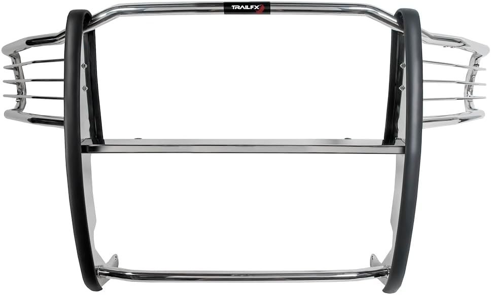 TrailFX E0043S Grille Guard for Ford F-150 – Polished Stainless Steel – 1.5in One-Piece Brush Guard - Image 3