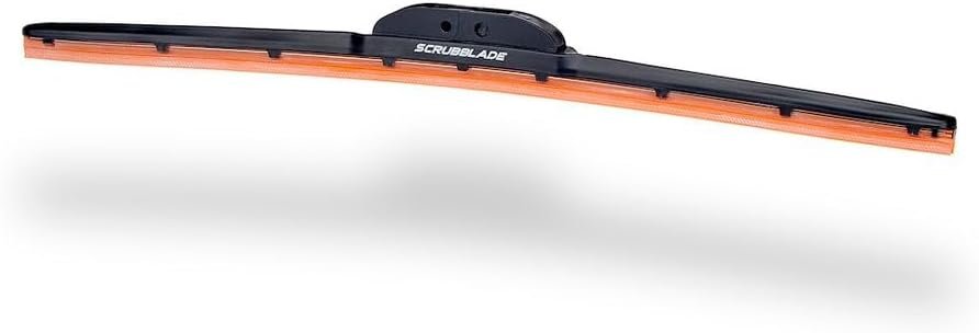 Scrubblade CBO1800 ShadeBlade Silicone Wiper Blade – 18in Oohlala Orange Ceramic-Coated Blade with Universal Fit Adapters