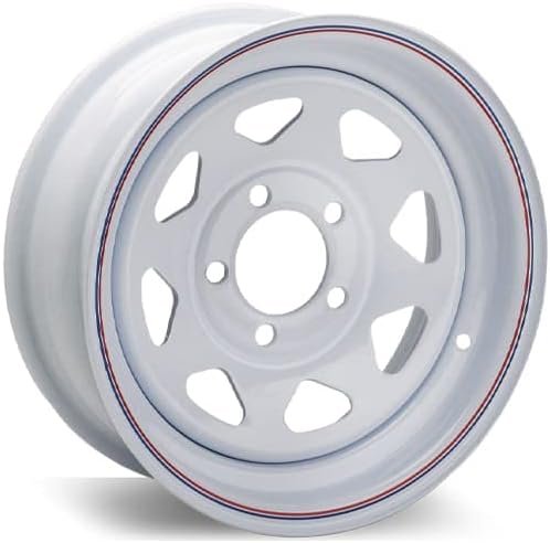Americana 20232 13x4.5 White Spoke Trailer Wheel – 5-Lug 4.5in Bolt Pattern Steel Rim - Image 6